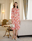 YAYING Silk Printed Dress