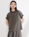 EP YAYING Pure Cotton Stand Collar Shirt EGJEC2330AG