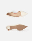EP YAYING Elegance Pearl Hollow High Heels