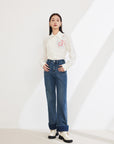 EP YAYING Long-staple Cotton Slim Jeans