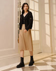 YAYING Textured Patterned Coat