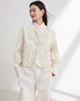 EP YAYING New Chinese-Style Cropped Jacket