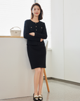 EP YAYING Parisian-style Knit Dress EGIIW4611AH
