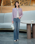 YAYING High-Waisted Flared Jeans