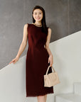 YAYING Elegant Pure Wool Dress