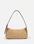 EP YAYING Spliced Straw Underarm Bag