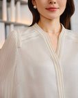 YAYING Silk White Shirt