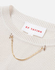 EP YAYING Slim Fit Round Neck Knit Sweater