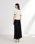 EP YAYING Short-Sleeved Color Block Knitwear