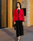 YAYING Waist Belted Short Trench Coat