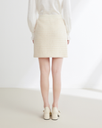 EP YAYING Elegant Woolen Skirt