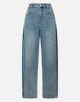 EP YAYING Cotton Linen Patchwork Jeans