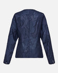 EP YAYING Chines Style Waist-Cinching Round Neck Jacket