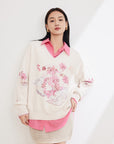 EP YAYING Relaxed Fit Wool Knit Sweater