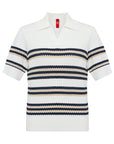 YAYING Striped Short Sleeve Knitwear
