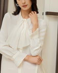 YAYING Silk White Shirt