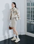 EP YAYING Chinese-style hooded down jacket