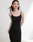 EP YAYING Long Slim Suspenders Dress