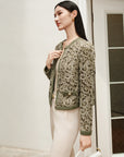 YAYING Knit Braided Embroidery Jacket EPJAB9119AG