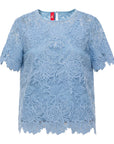 YAYING Water-soluble Lace Short-sleeve Top