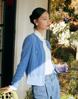 YAYING Blue Button Shirt