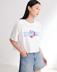EP YAYING Pure Cotton Printed T-shirt