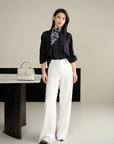 EP YAYING Silk Jacquard Shirt