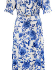 YAYING Mulberry Silk Floral Print Dress
