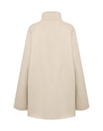 EP YAYING Alashan Cashmere Double-Face Stand-Collar Coat