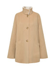 EP YAYING Alashan Cashmere Double-Face Stand-Collar Coat