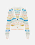 EP YAYING Short Hollow Knit Cardigan