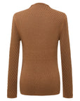 YAYING Brown Long Sleeve Knit Top