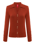 YAYING Red Button Cardigan