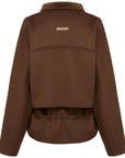 YAYING Silk-Wool-Cashmere Mandarin-Collar Short Tweed Jacket