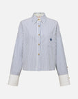 EP YAYING Cropped Striped Shirt EGKEC2103AZ