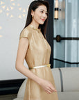 YAYING Knotted Waist-Cinched Dress