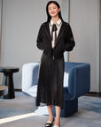 YAYING Textured Patterned Coat