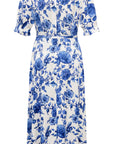 YAYING Mulberry Silk Floral Print Dress