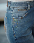 YAYING High-Waisted Flared Jeans