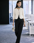 EP YAYING Mulberry Silk Pleated Coat