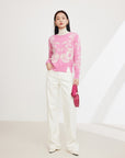 EP YAYING Cotton Linen Straight Jeans