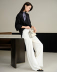 EP YAYING Silk Jacquard Shirt