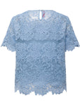 YAYING Water-soluble Lace Short-sleeve Top