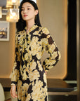 YAYING Printed Mulberry Silk Dress