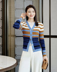 YAYING Wool V-Neck Knit Cardigan