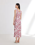 EP YAYING Silk Printed Dress