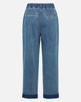 EP YAYING Rolled Hem Straight-Leg Jeans
