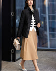 EP YAYING Merino Wool Knitted Cardigan