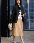 EP YAYING Merino Wool Knitted Cardigan
