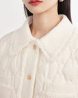 EP YAYING Long spliced down jacket